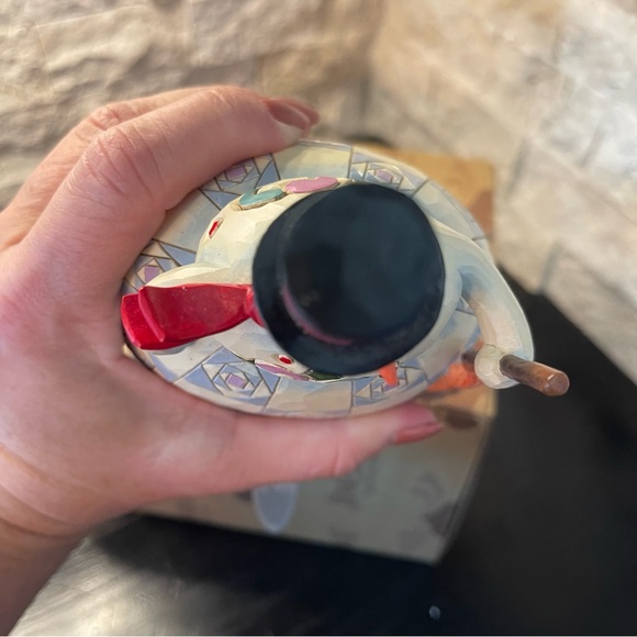 JIM SHORE Heartwood Creek Collection Snowman 2010 Mantel Stocking Hanger #407620 - Picture 6 of 10